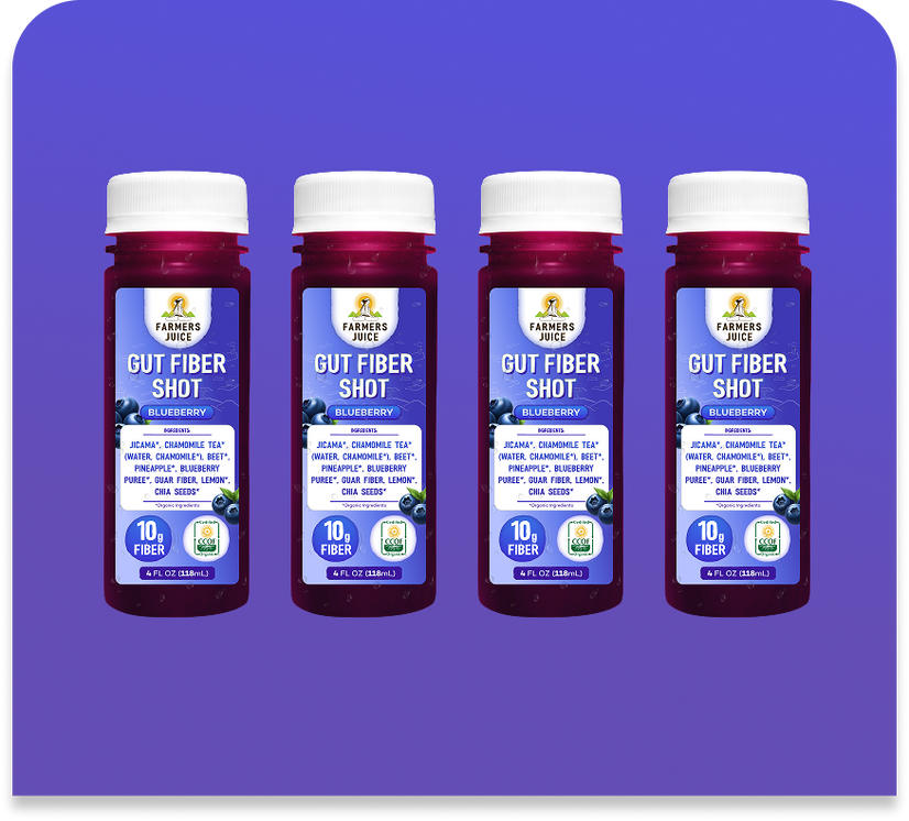 Gut Fiber Shot Blueberry - 7 Pack