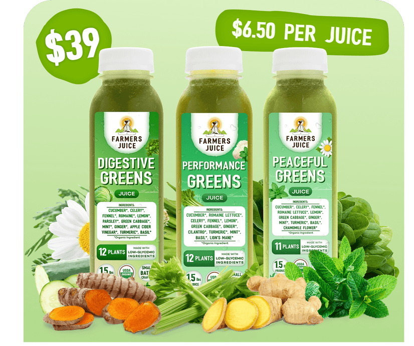 Best Seller - 6 Greens Juices