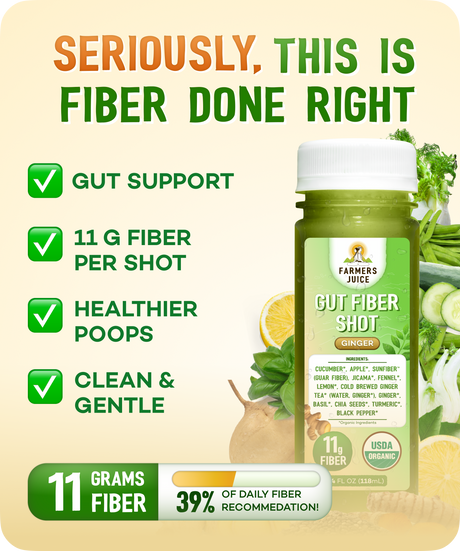 Gut Fiber Shots -7 Pack Greens